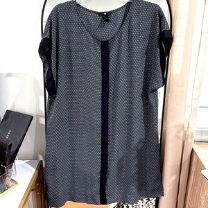 H&M | Navy Printed Shift Dress